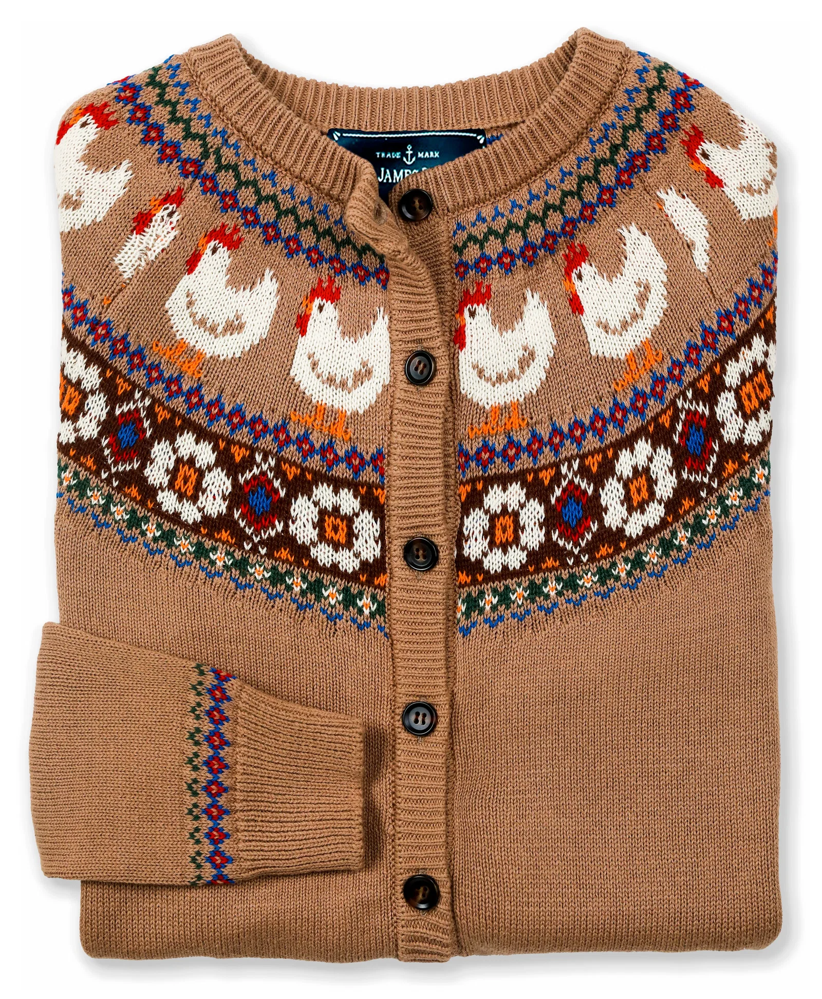 Image of The Countryside Hen Fair Isle Cardigan