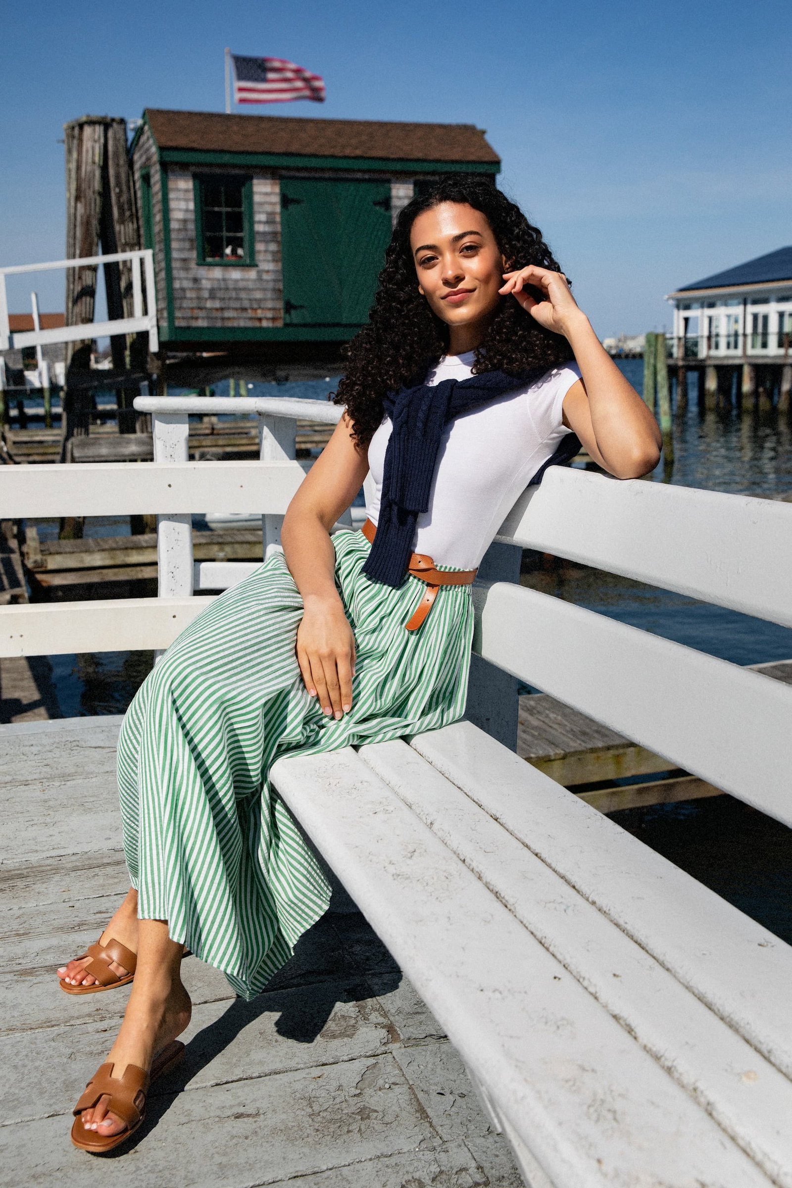 The Amelia Stripe Skirt