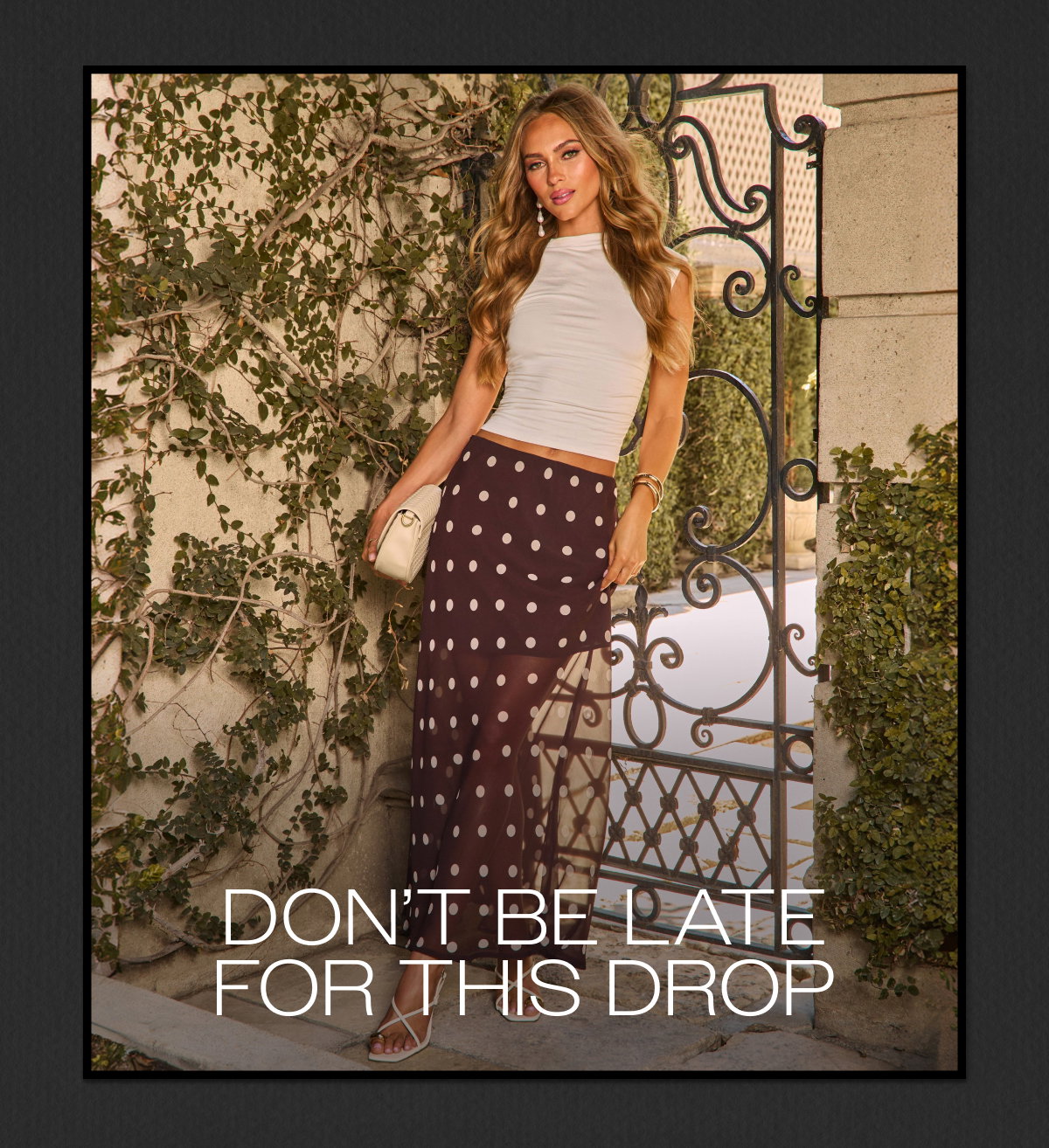 Don't Be Late For This Drop