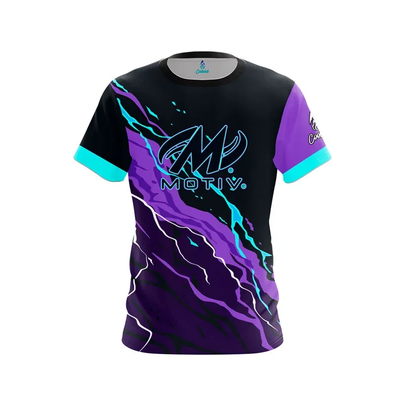 Image of Violet Voltage CoolWick Bowling Jersey - Motiv