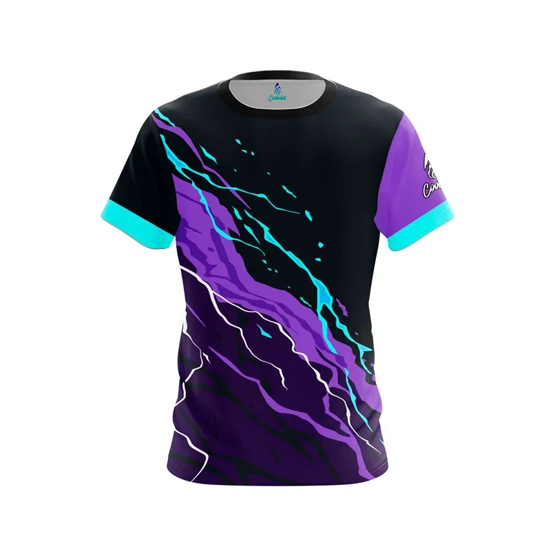Image of Violet Voltage CoolWick Bowling Jersey - Plain