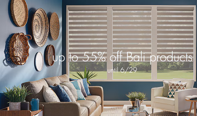 enjoy up to 55% off all Bali products