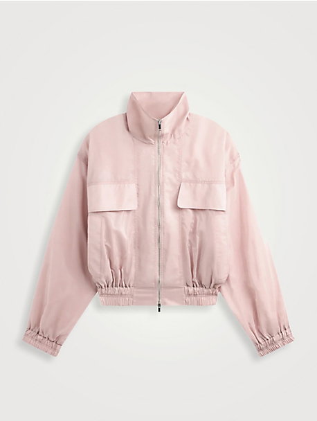 Drea Sheer Bomber Jacket