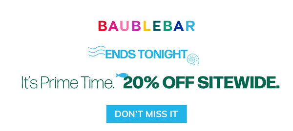 20% Off Sitewide Ends Tonight