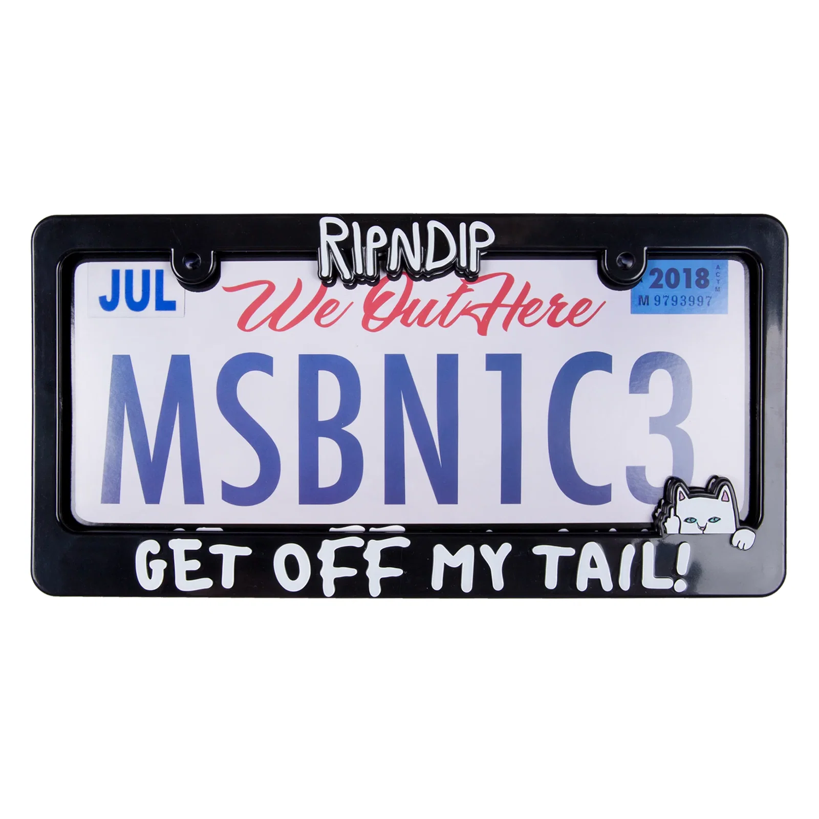Image of Tailgate License Plate Frame (Black)