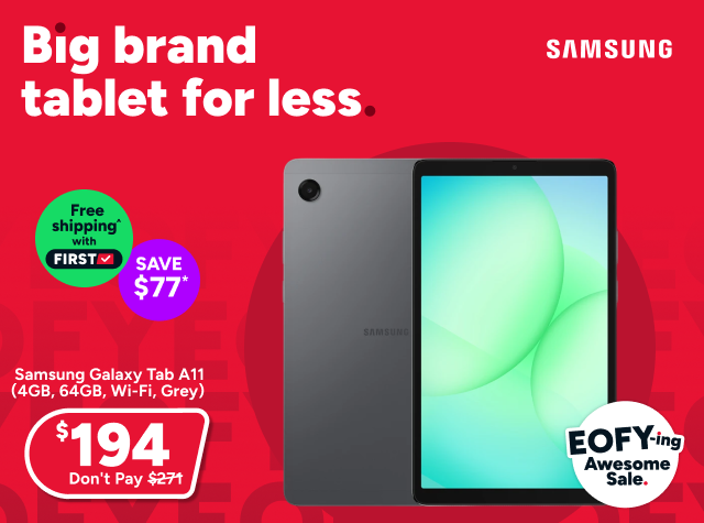Samsung Galaxy Tab A11 (4GB, 64GB, Wi-Fi, Grey)