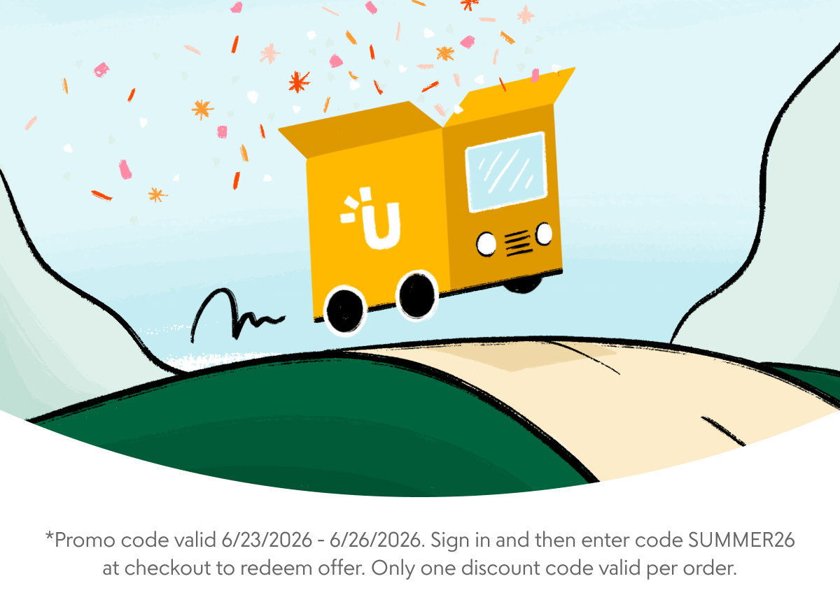 Disclaimer: Promo code valid 3/3/2026 - 3/5/2026. Sign in and then enter code SPRING26 at checkout to redeem offer. Only one discount code valid per order.