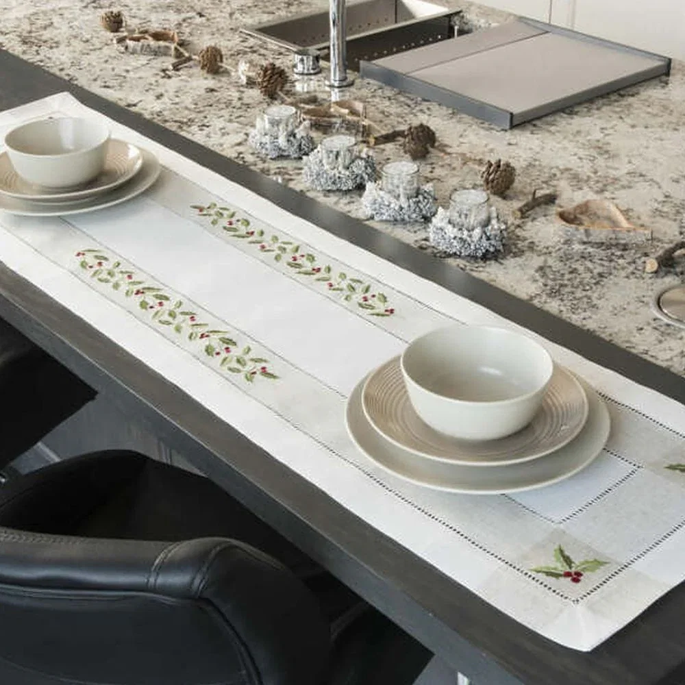Image of Irish Linen Table Runner & Placemats
