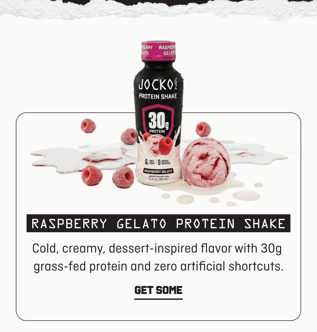 Raspberry Gelato Protein Shake