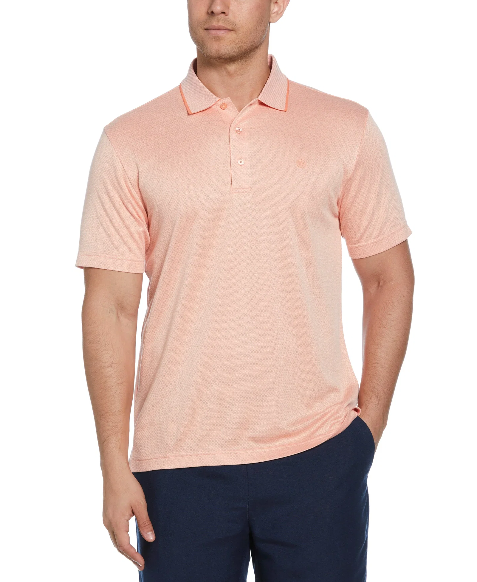 Image of Diamond Jacquard Polo Shirt