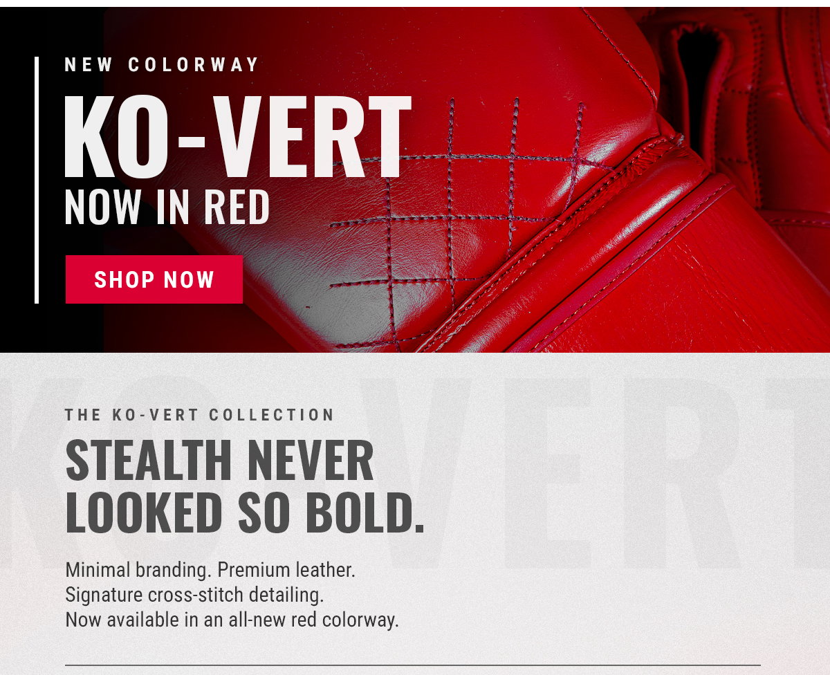 STEALTH NEVER LOOKED SO BOLD: SHOP THE KO-VERT COLLECTION IN RED