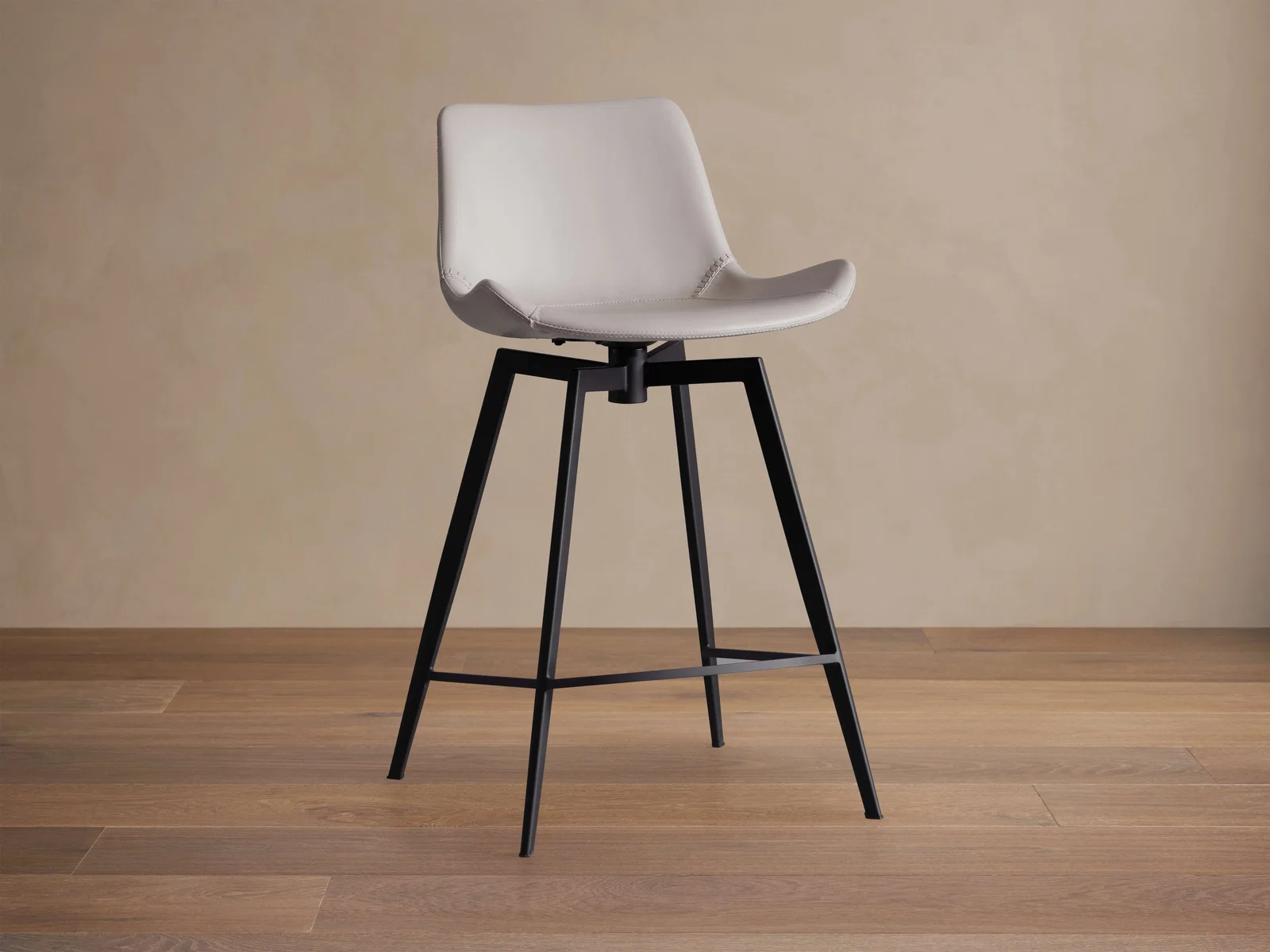 Image of Gage Faux Leather Swivel Stool