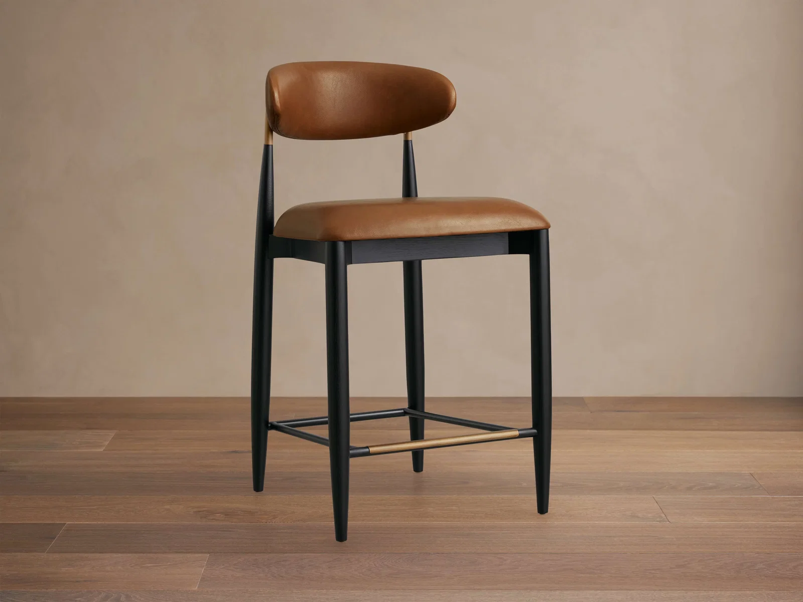 Image of Jagger Faux Leather Armless Stool