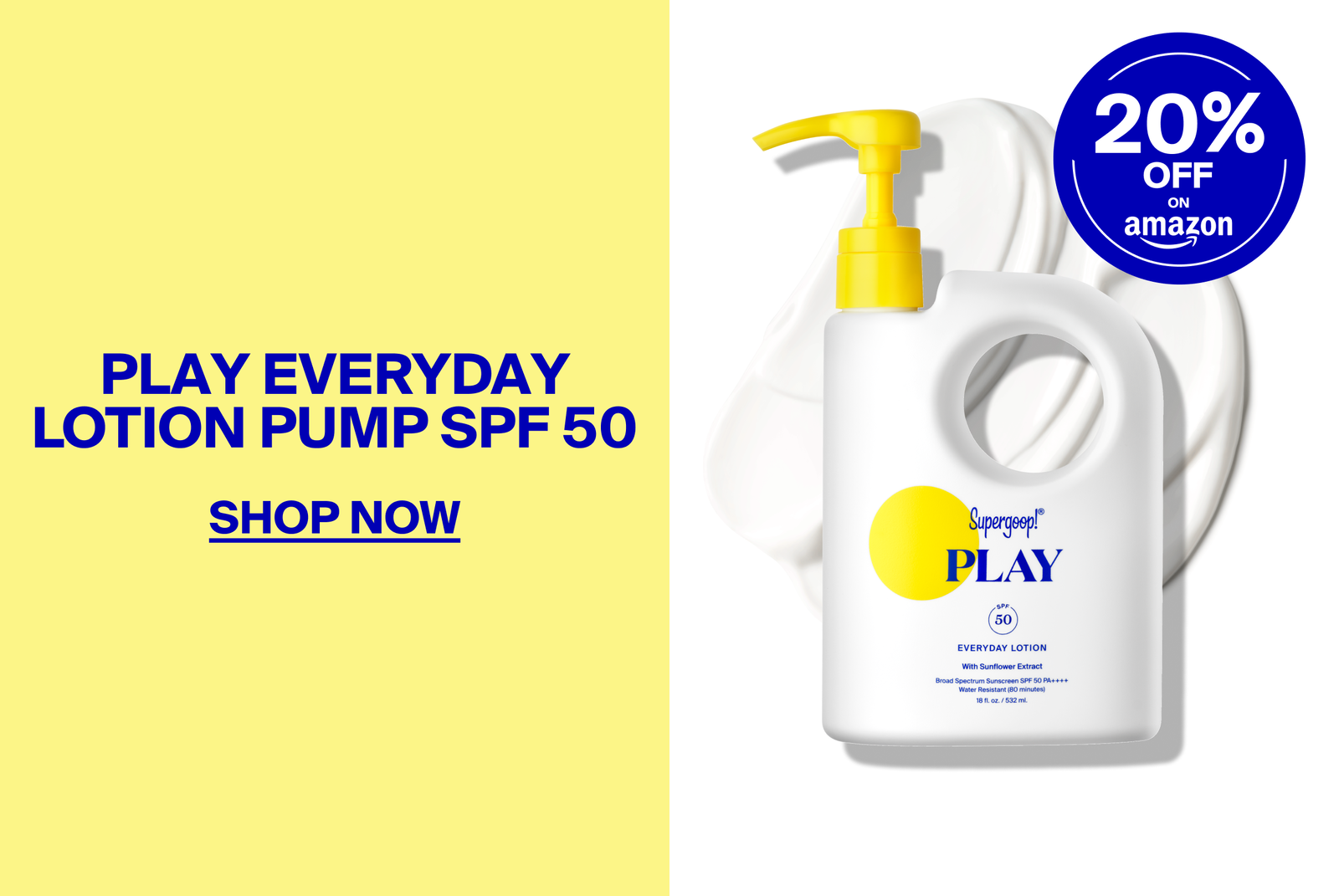 PLAY Lotion Pump SPF 50