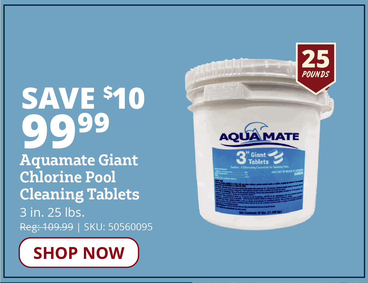 Aquamate Pool Cleaning Tablets