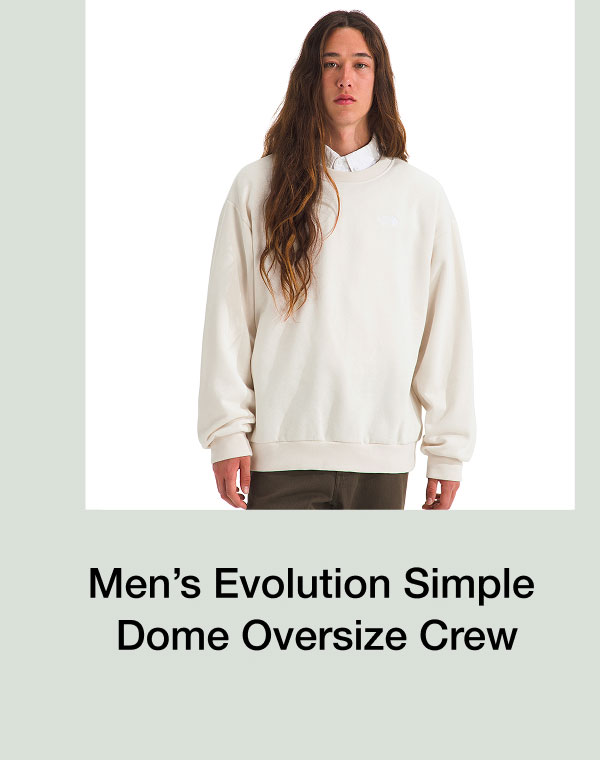 Men's Evolution Simple Dome Oversize Crew