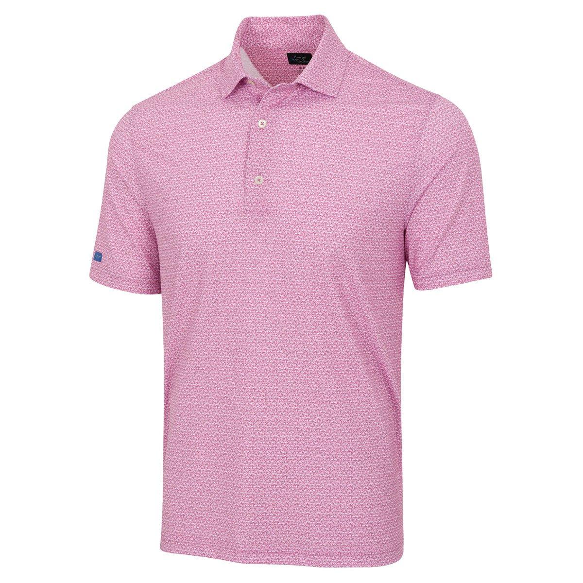 Greg Norman Men's Coastal Coral Golf Polo Shirt