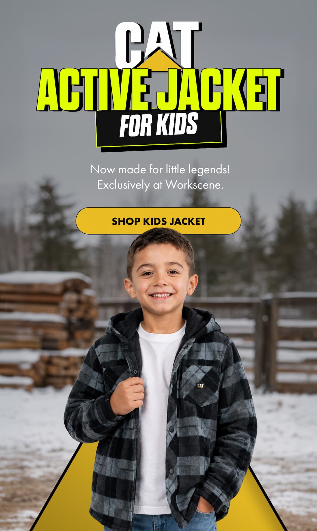 CAT ACTIVE JACKET FOR KIDS | SHOP KIDS JACKET 