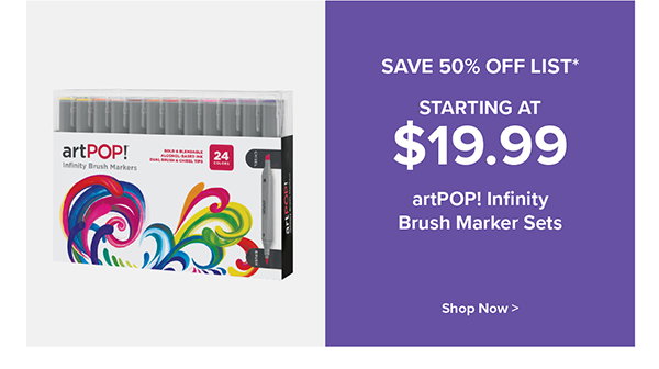 artPOP! Infinity Brush Marker Sets