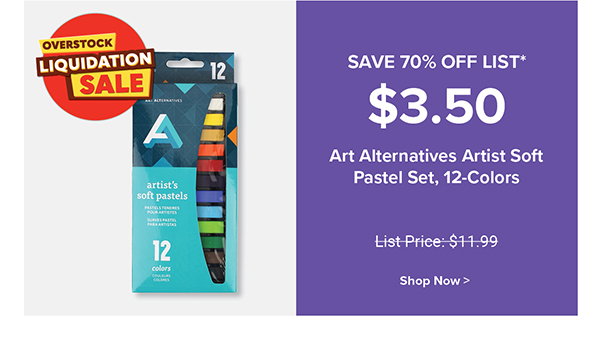 Art Alternatives Artist Soft Pastel Set, 12-Colors