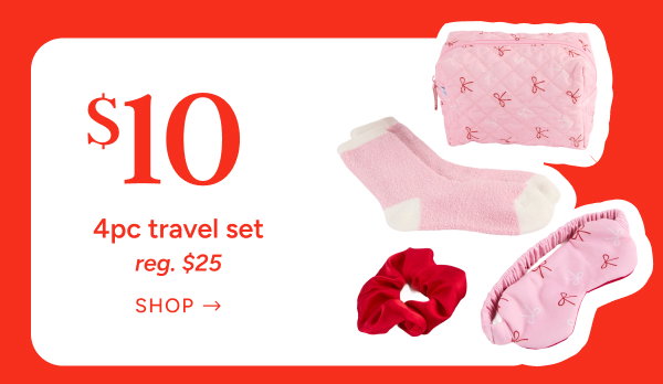 4pc Travel Set Special Price $10
