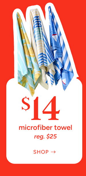 Salty Starfish Reversible Microfiber Towel Special Price $14