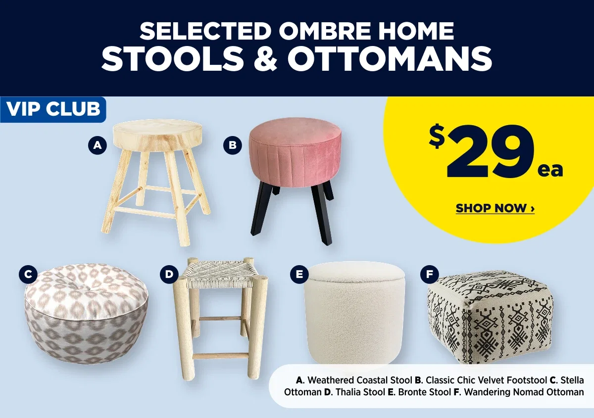 Selected Ombre Home Stools & Ottomans