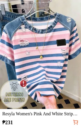 Resyla Women s Pink And White...