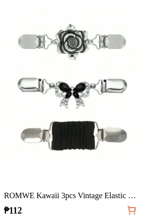 ROMWE Kawaii 3pcs Vintage Elastic...