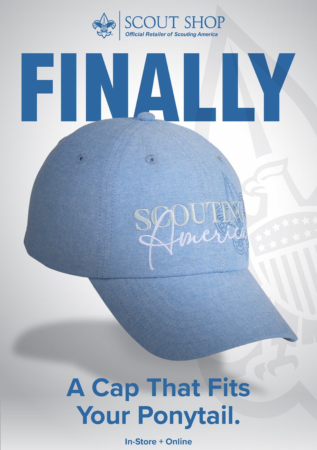 Scouting America Ponytail Chambray Cap