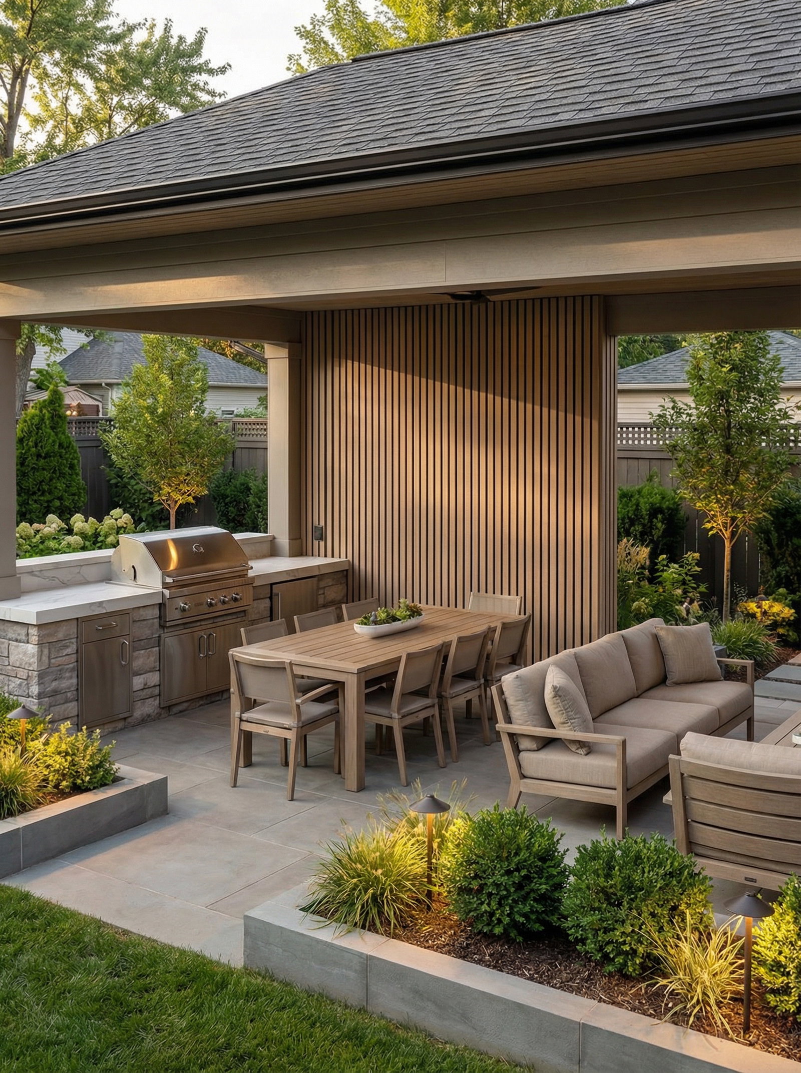 Exterior Composite Slat Wall Panels 