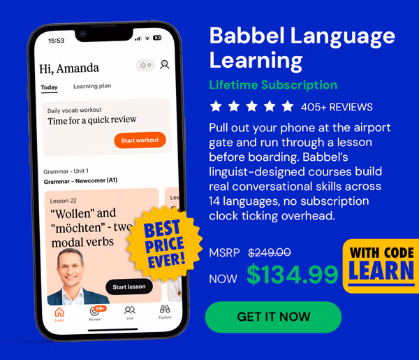 Babbel Language Learning: Lifetime Subscription (All Languages)