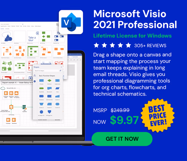 Microsoft Visio 2021 Professional: Lifetime License for Windows