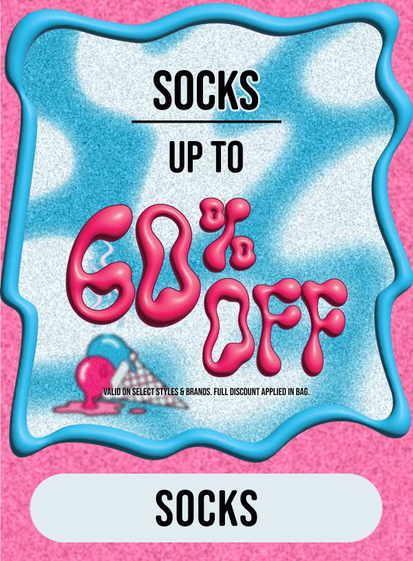 Buy sale socks up to 60% off