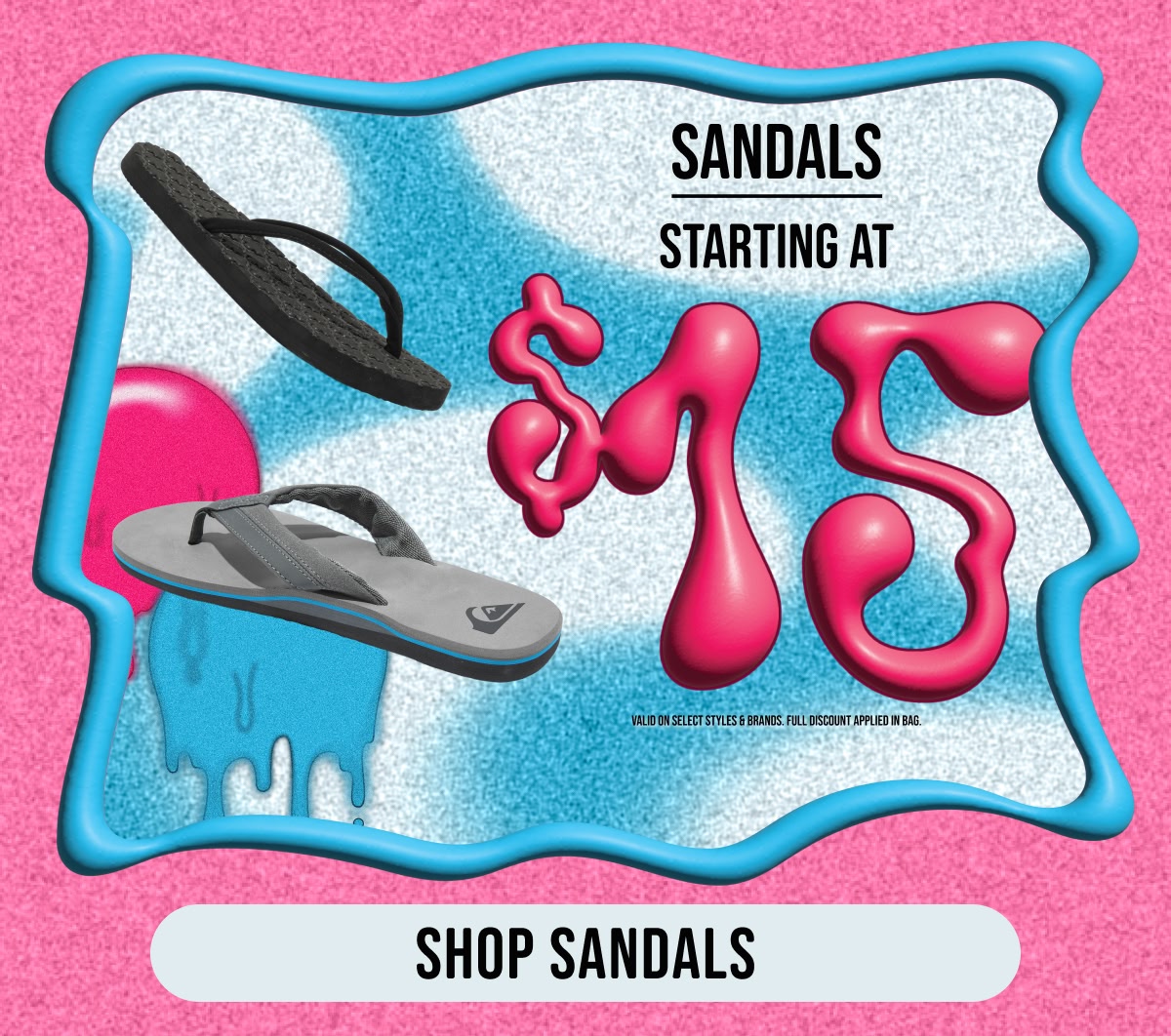 Shop sale sandals starting at $15