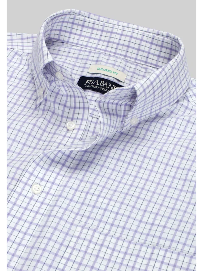 Jos. A. Bank Tailored Fit Clean Check Dress Shirt