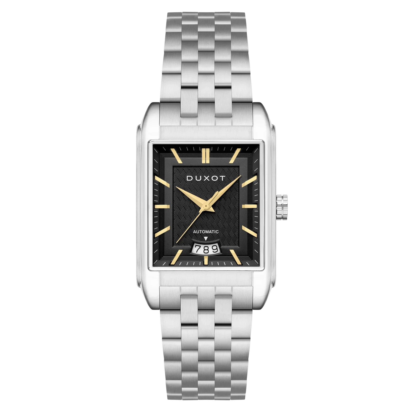 Image of Duxot Men's 33mm Livorno Automatic Date Rectangular Bracelet Watch