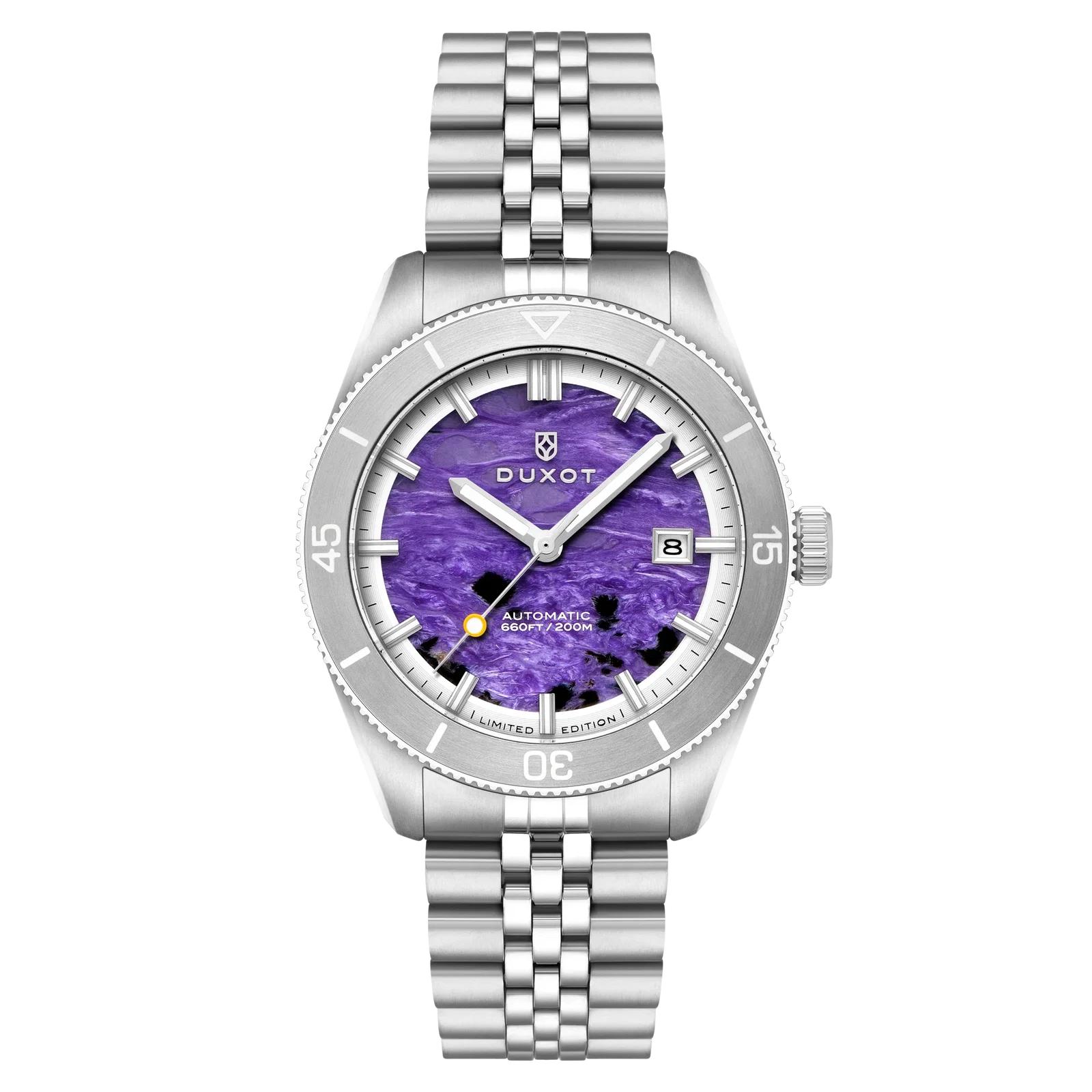 Image of Duxot Men's 40mm Pacifico Automatic Lapidary Lmt Ed Gemstone Bracelet Watch