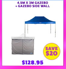 4.5m x 3m Gazebo + Gazebo Side Wall