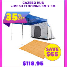 Gazebo Hub + Mesh Flooring 3m x 3m