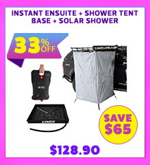 Instant Ensuite + Shower Tent Base + Solar Shower