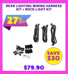 Rear Lighting Wiring Harness Kit + Rock Light Kit