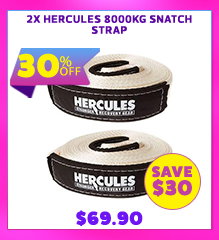 2x Hercules 8000kg Snatch Strap