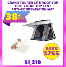 Grand Tourer Lite Roof Top Tent + Rooftop Tent Anti-Condensation Mat
