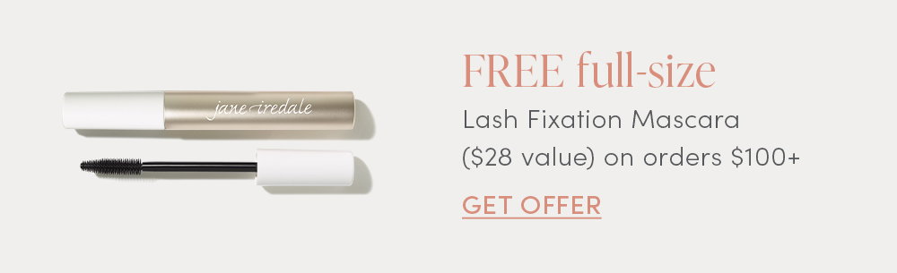 Free mascara on orders $100+