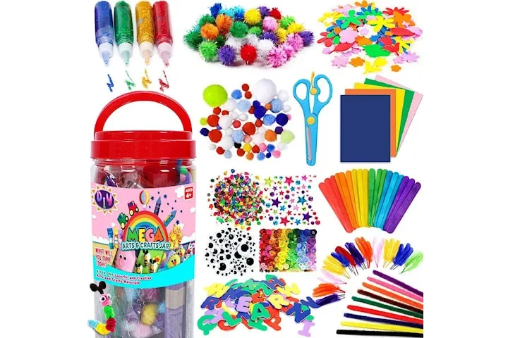 Mega Pyssel kit - Piprensare, rörliga ögon, bollar