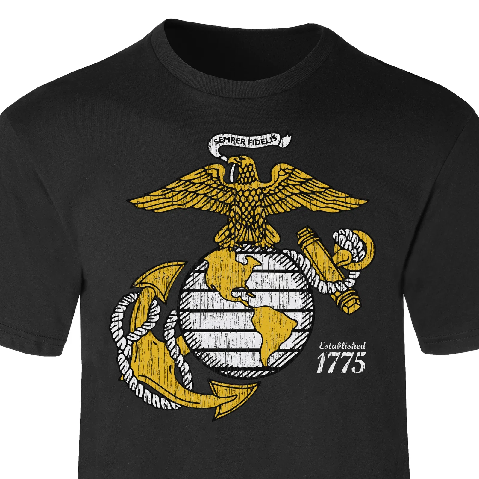 Image of Gold Eagle, Globe, and Anchor T-Shirt
