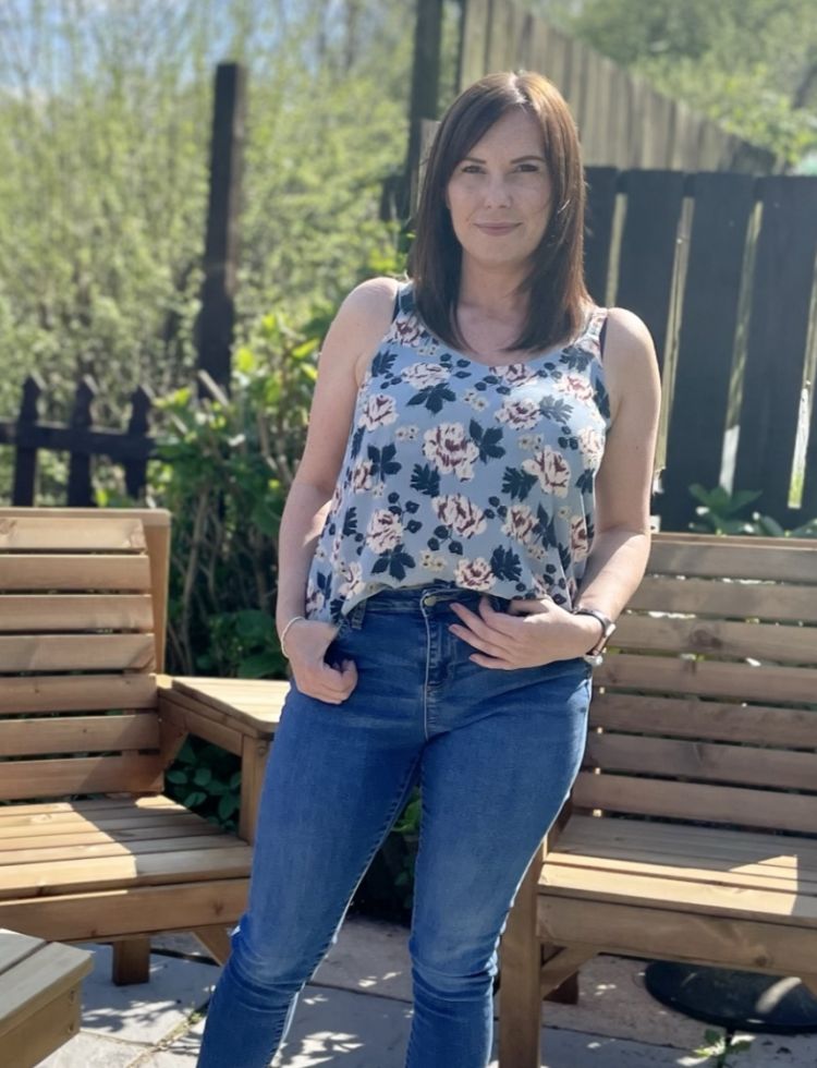 The Craftee Welsh One wearing Lady McElroy Bubble Crepe