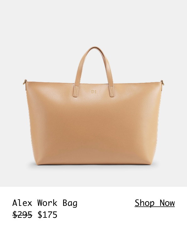 Shop the Alex Work Bag in Tan for $120 off >
