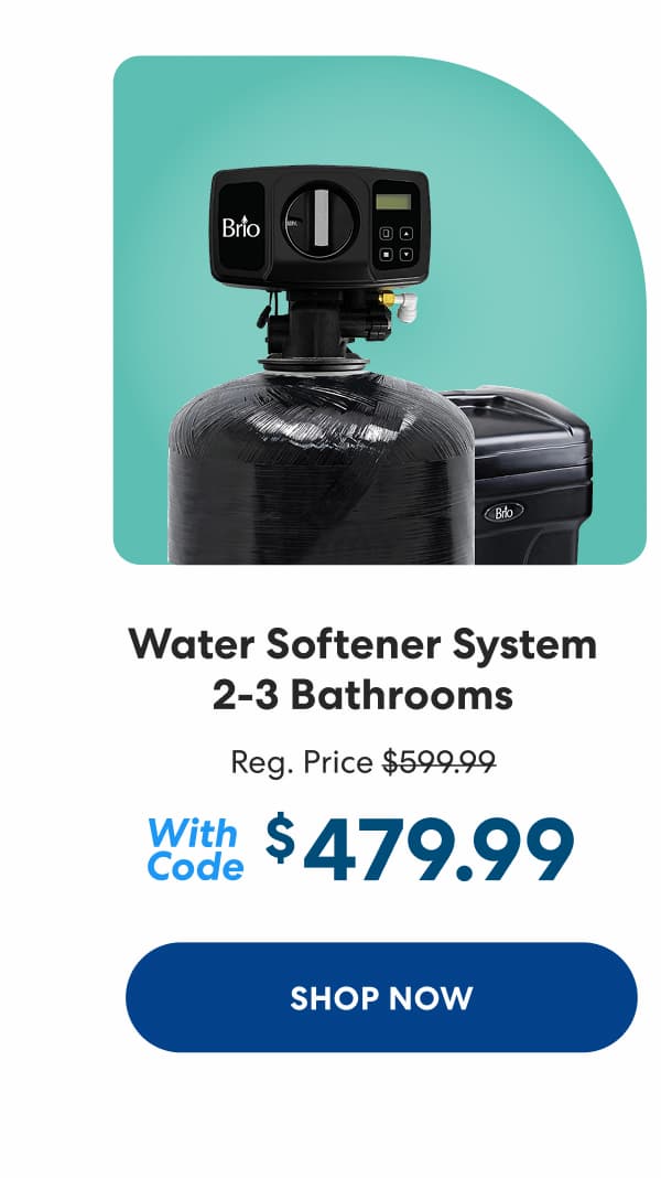 Whole House Water Softener System - 2-3 Bathrooms - 32000 Grains